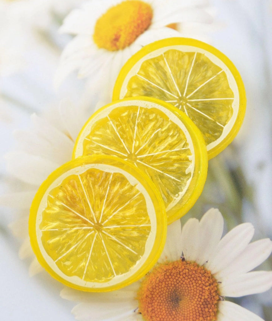 Fette di limone artificiali, 20 pezzi, gialle, 5 cm, per decorazioni