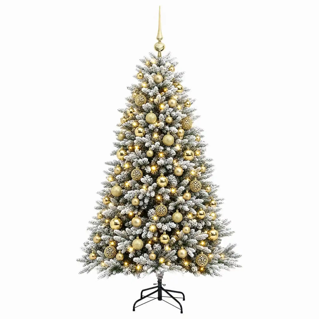Albero di Natale Artificiale con Palline 240 cm 300 LED 3466585