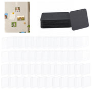 Set di 50 magneti in acrilico per frigorifero, dimensioni 3x5 cm e 5x5 cm