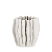 Vaso Osaki tondo bianco H22 cm