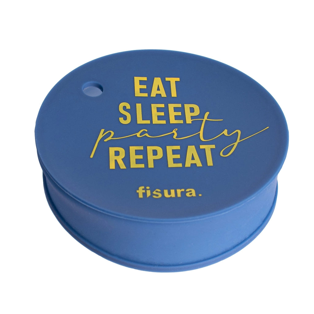 Coperchio in silicone, colore blu, diametro 7,5 cm, confezione singola