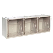 CASSETTIERA MODULARE COMPONIBILE 'CRYSTAL BOX' 3 cassetti - cm 60 x 20 x 21,5