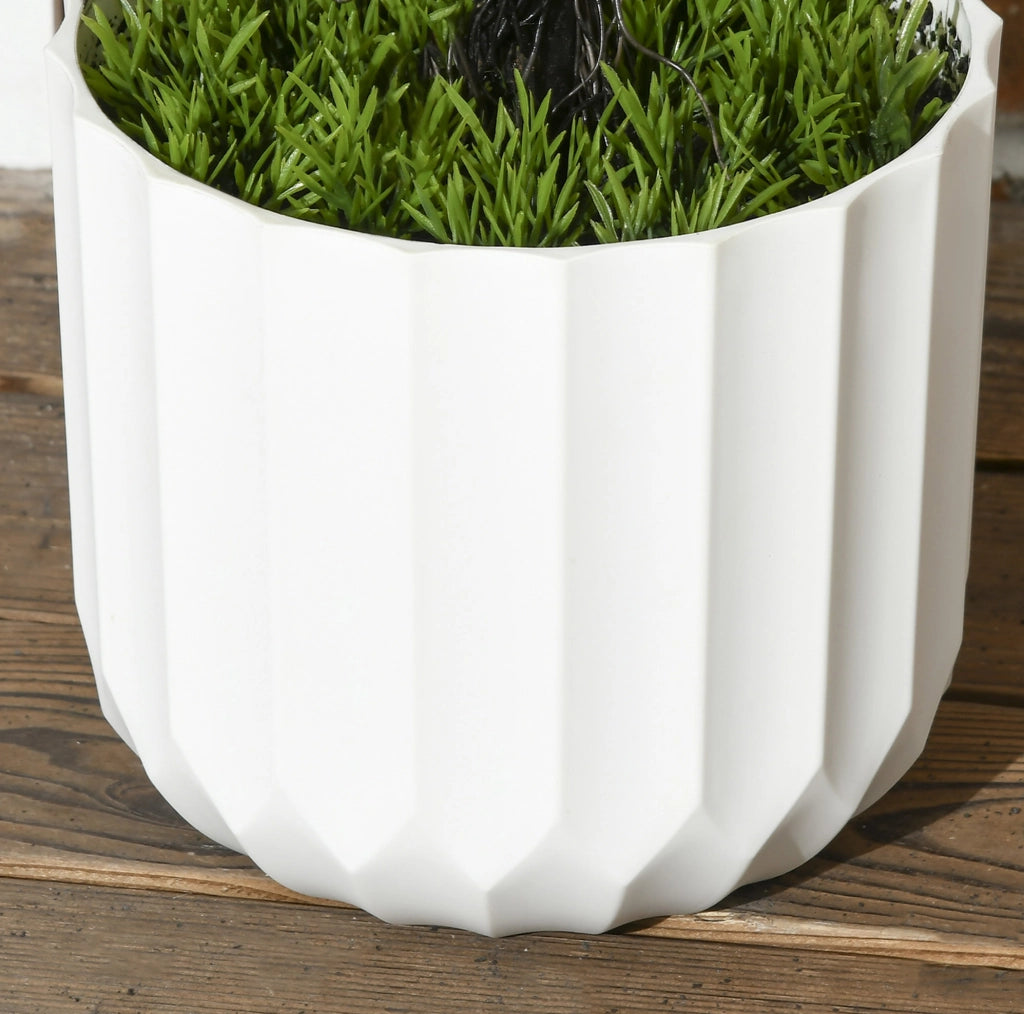 Set di 2 cipressi artificiali in vaso, altezza 90 cm, verdi