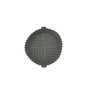 Stampo in silicone per friggitrice ad aria, forma rotonda, 18 x 4,5 cm, colore grigio