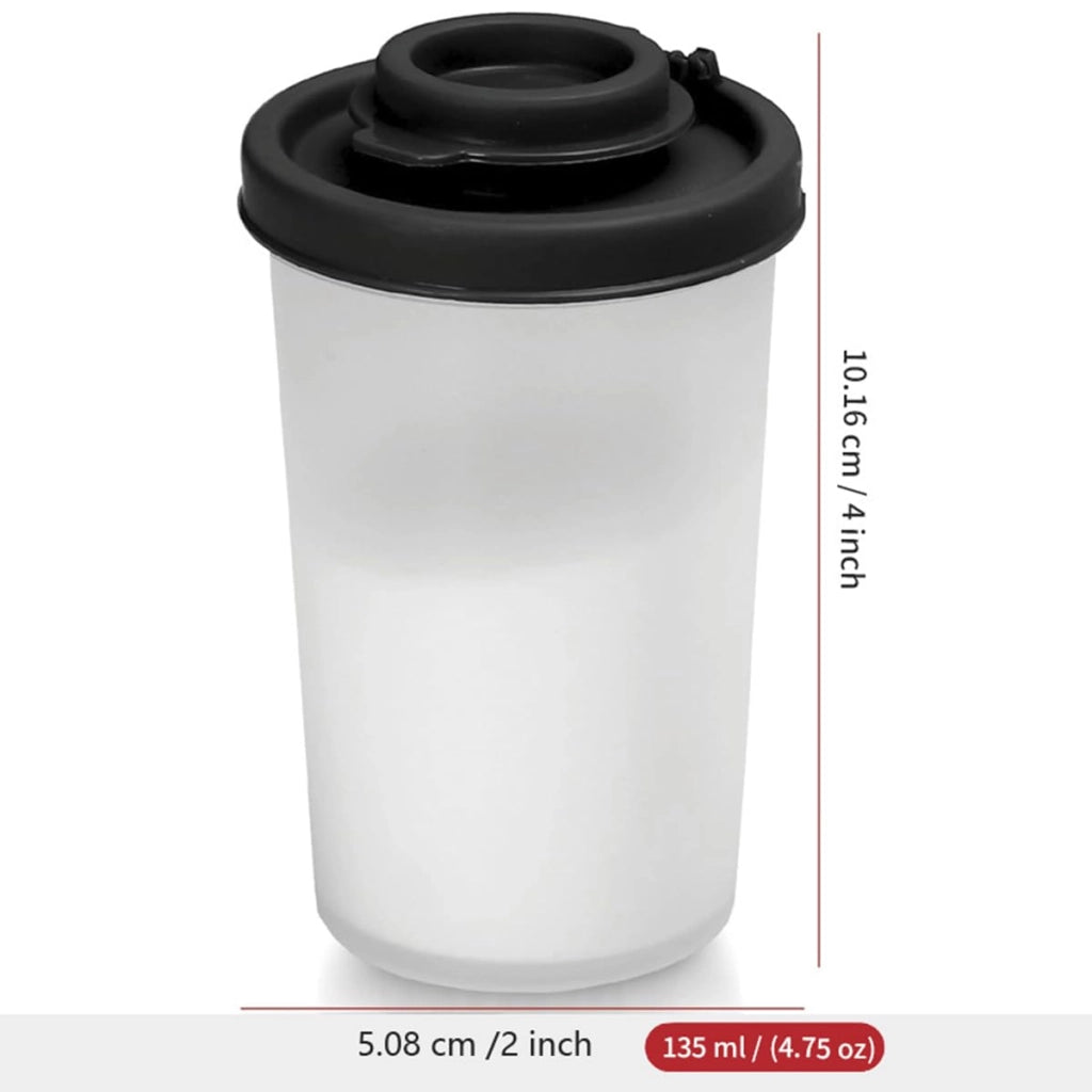Set di 2 dosatori per sale e pepe, trasparenti, senza BPA