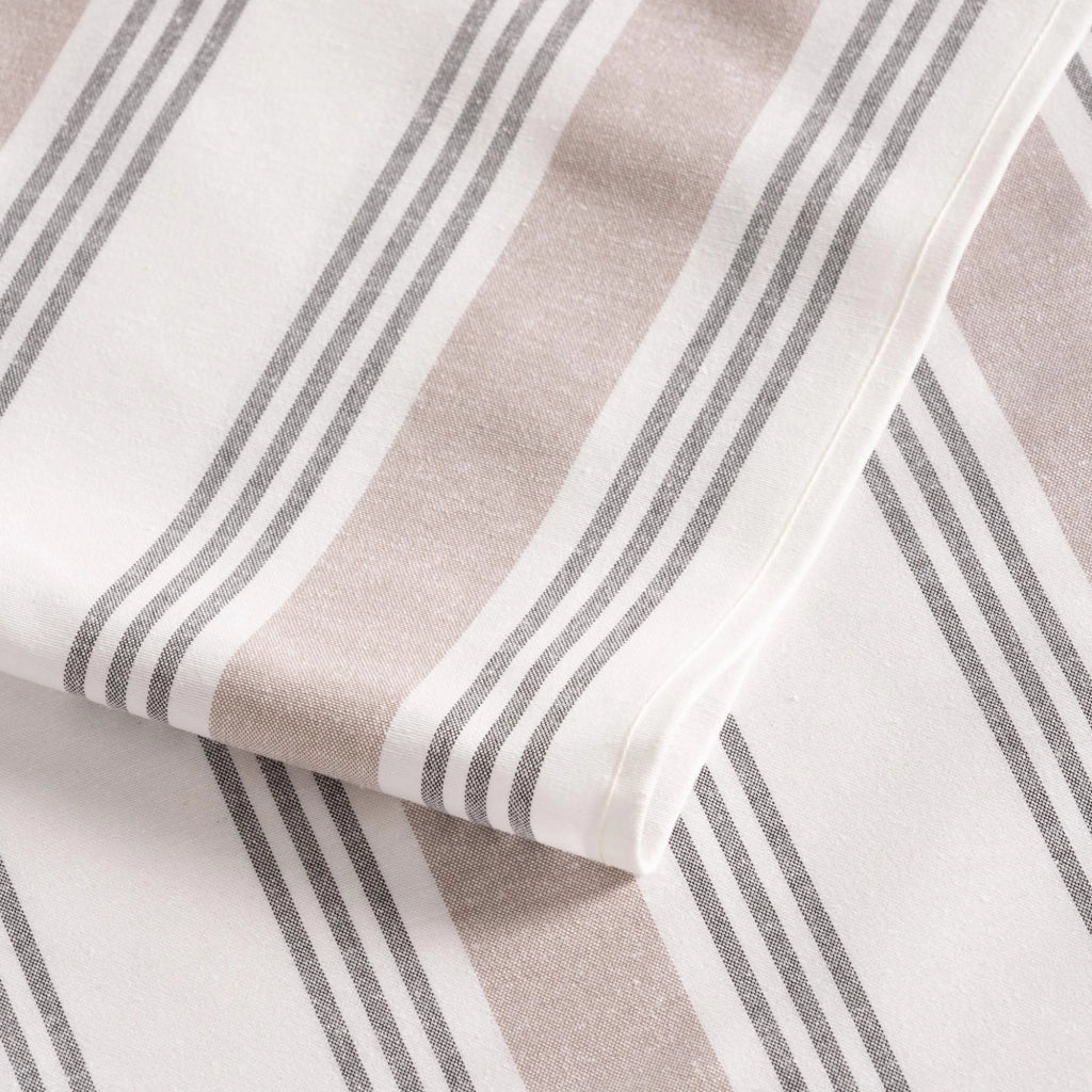 Tovaglia a righe, 140x200 cm, resistente alle macchie, in cotone