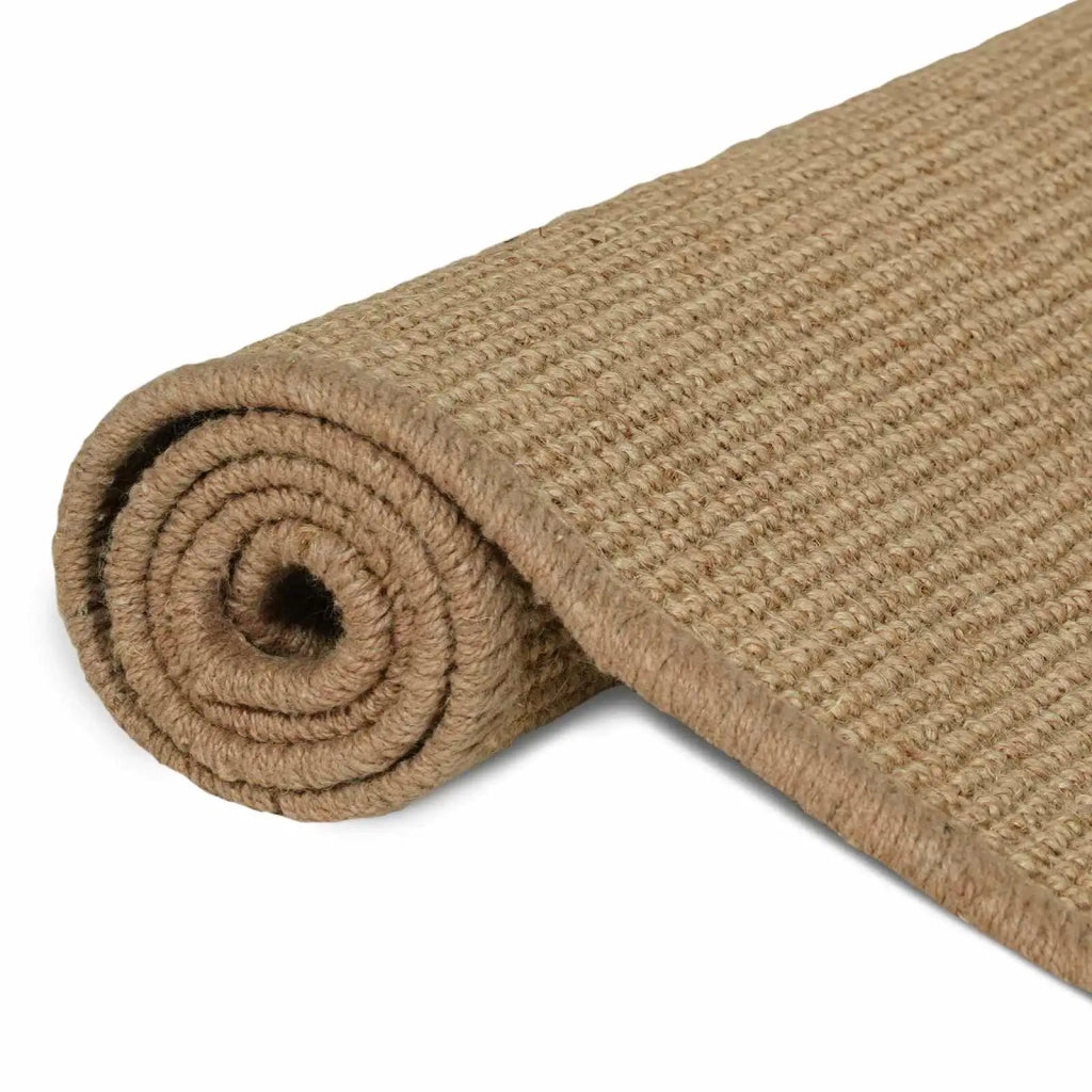 Tappeto da Area Marrone Chiaro 80 x 250 cm Juta 42010778