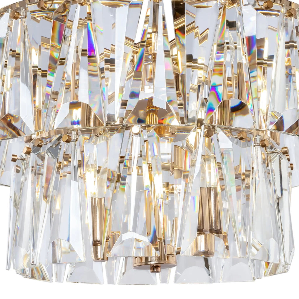 Lampada a sospensione Puntes 18 luci oro Ø 77 cm Maytoni