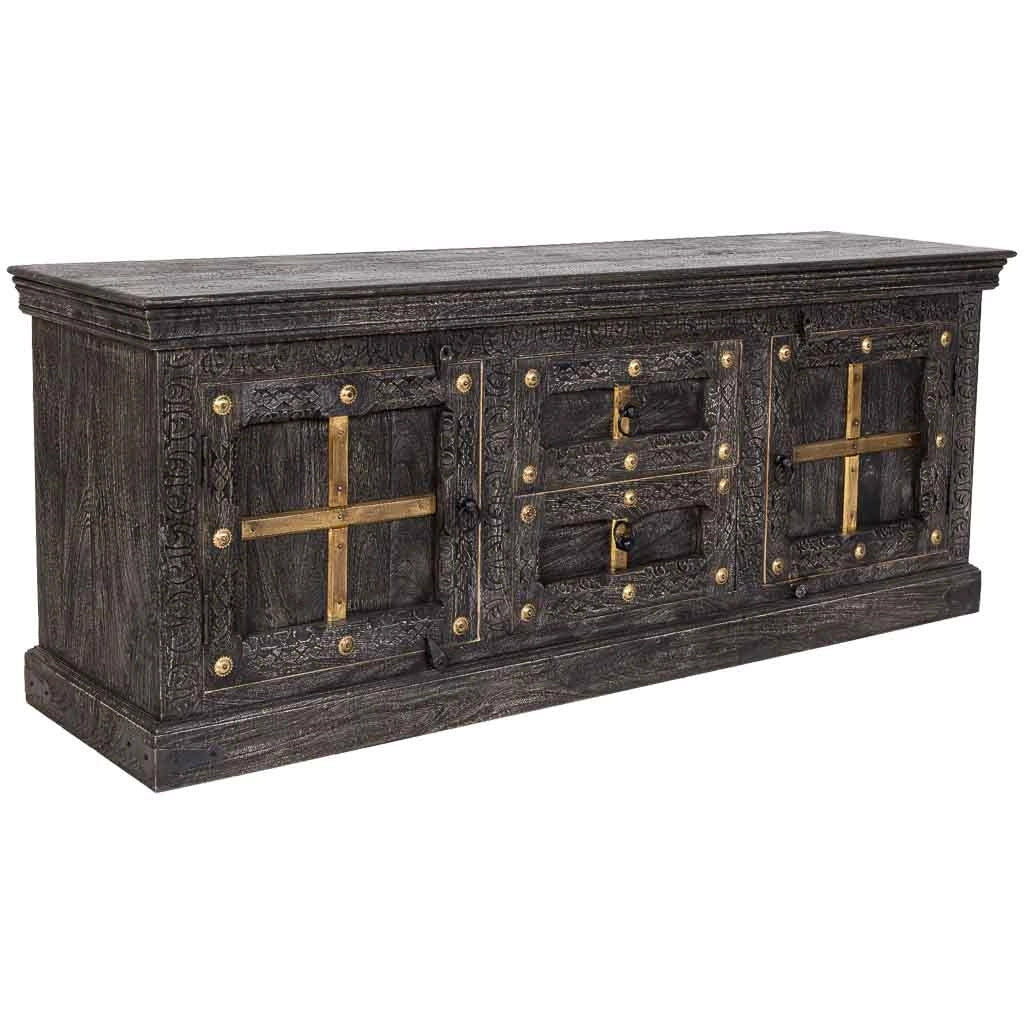 Mobile basso in legno 165 x 46 x 65h cm