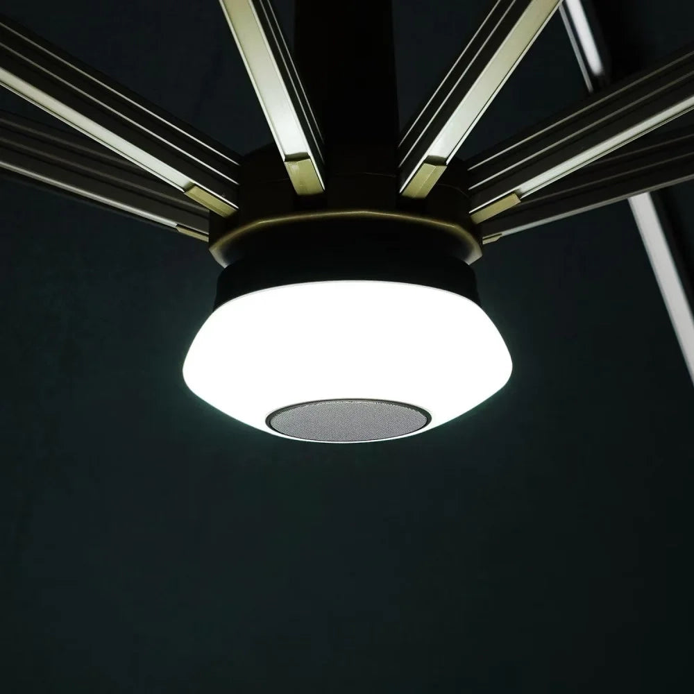 Modulo LED con Cassa Bluetooth per Ombrellone Piave Taupe