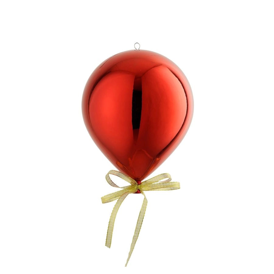 PALLONCINO ROSSO DECORATIVO DA APPENDERE 15 CM EDELMANN