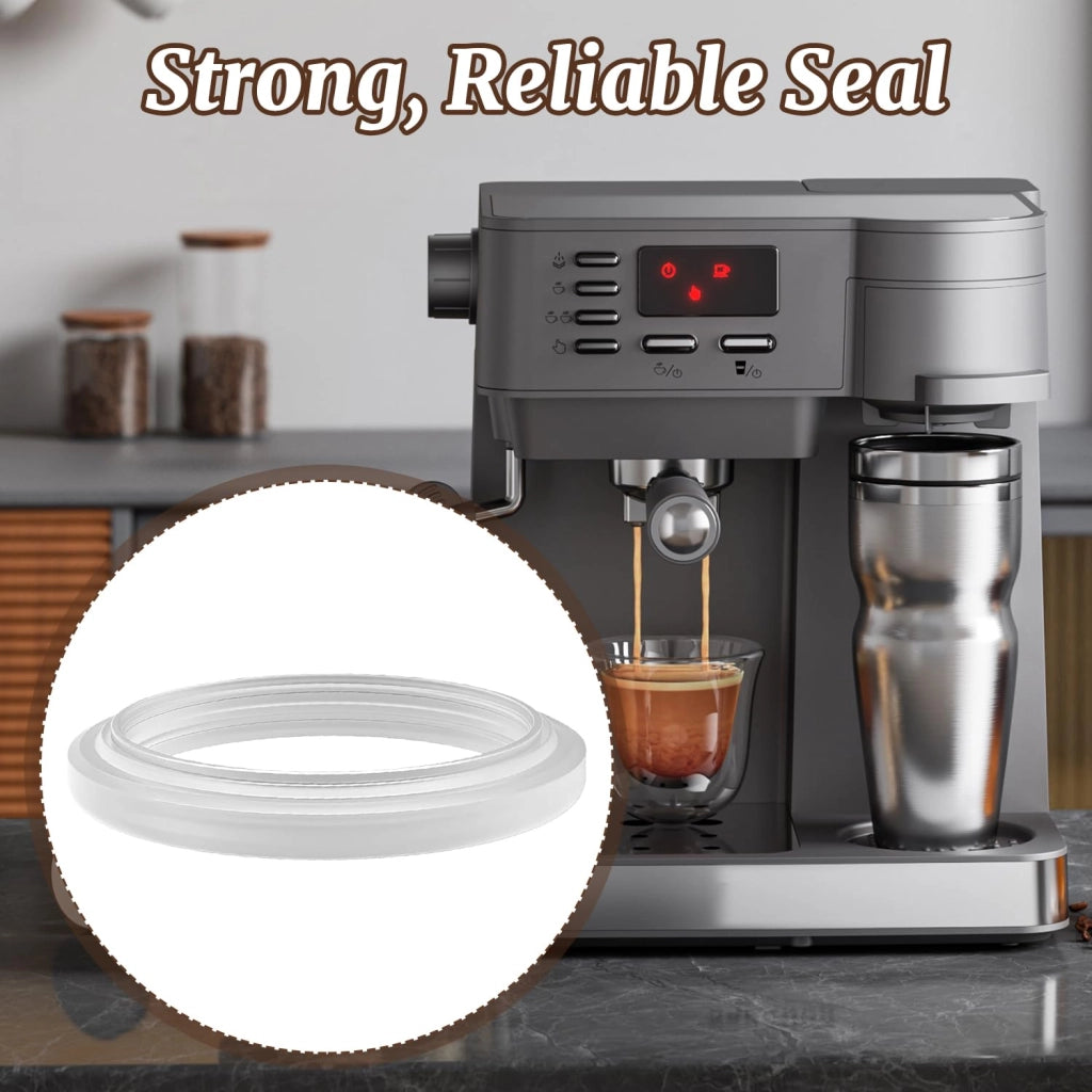 Guarnizione in silicone per macchine da caffè espresso, resistente al calore, bianca
