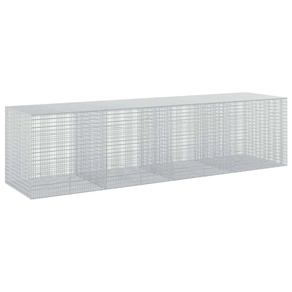 Gabione con Filo da 5 mm e Rete da 5x2,5 cm 400x100x100 cm 3463874