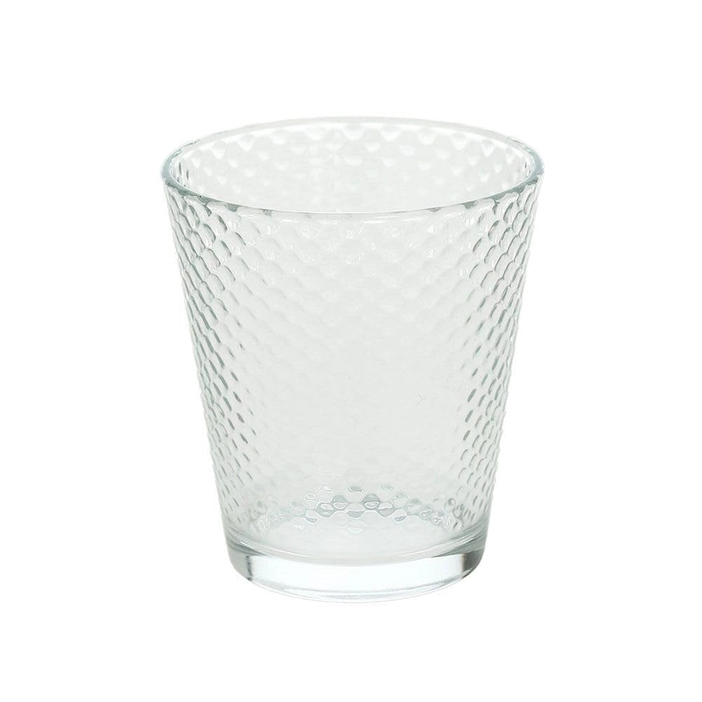 6 bicchieri da 340 ml, realizzati in vetro resistente e trasparenti