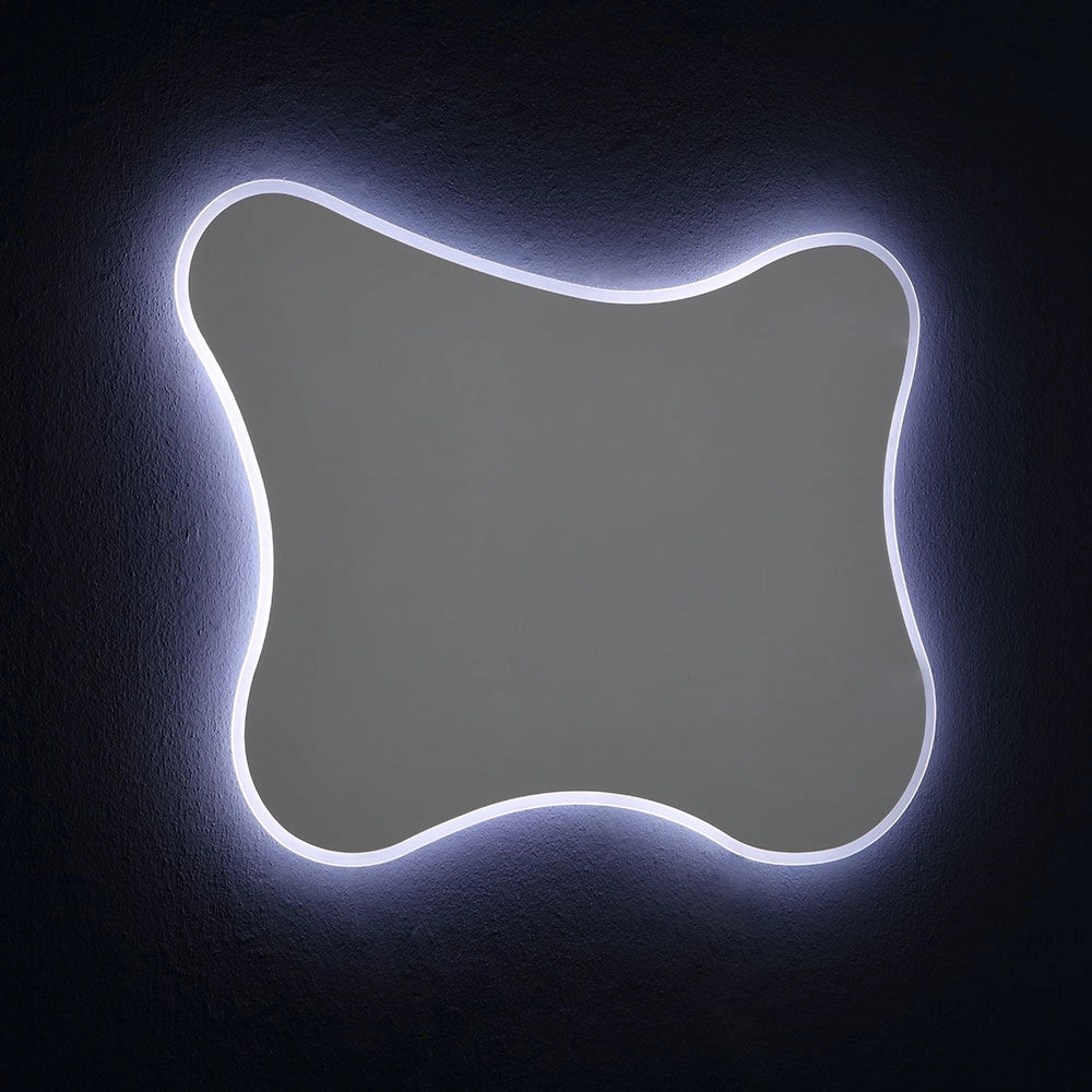 Specchio 100x75 con cornice a led