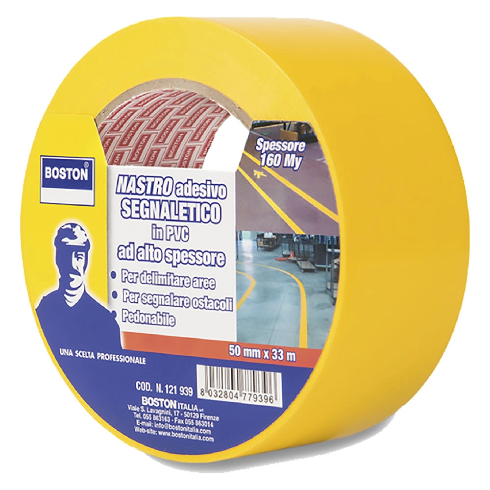 NASTRO SEGNALETICO ADESIVO giallo