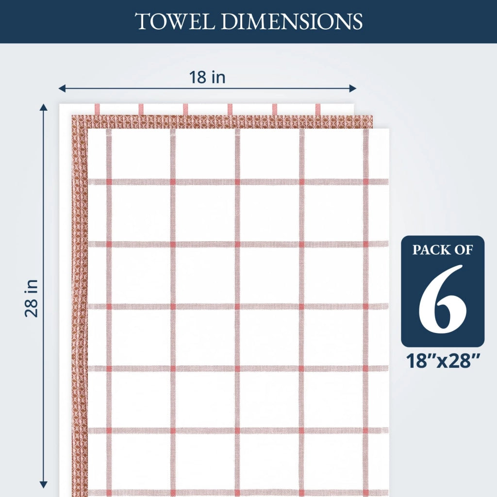 Set di 4 strofinacci da cucina, 100% cotone, 46x71 cm, altamente assorbenti