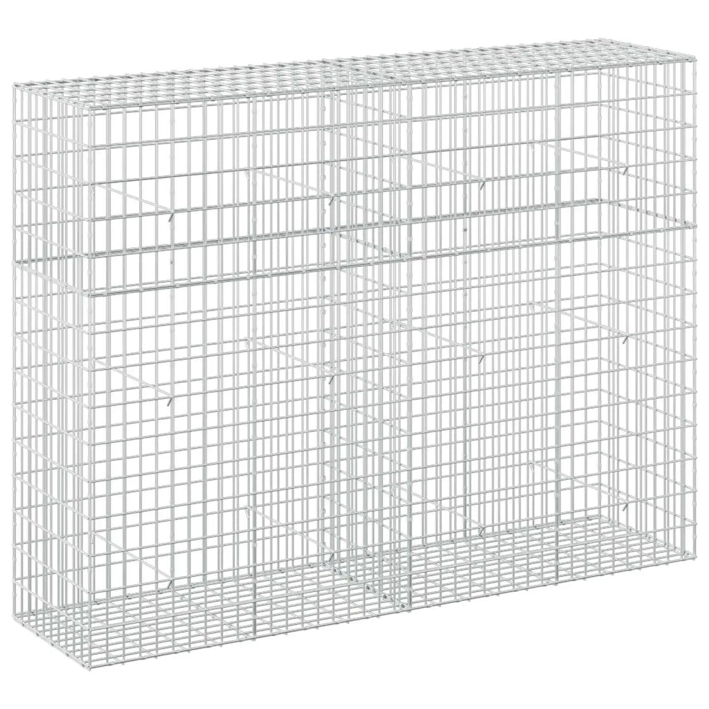 Gabione con Filo da 5 mm e Rete da 5x10 cm 200x50x150 cm 3464758