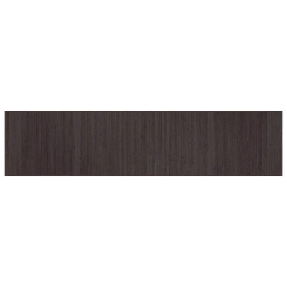 Tappeto Rettangolare Marrone Scuro 70x300 cm in Bambù