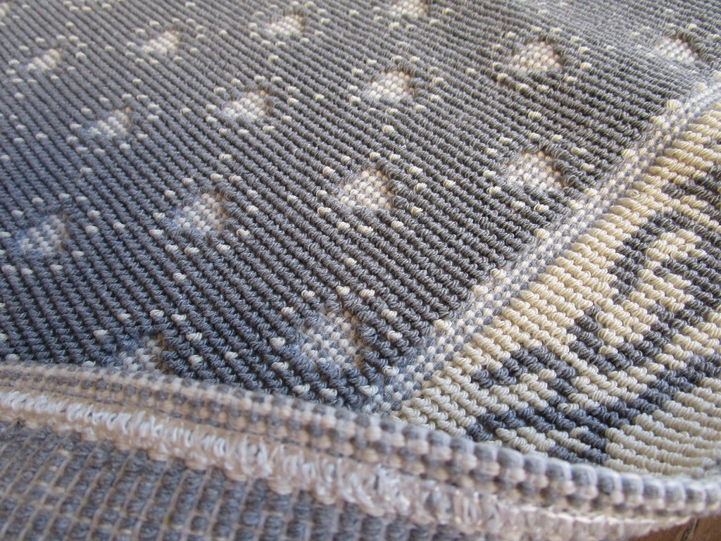 Tappeto 50x80 cm, composto da 3 pezzi, 100% cotone, antiscivolo, grigio