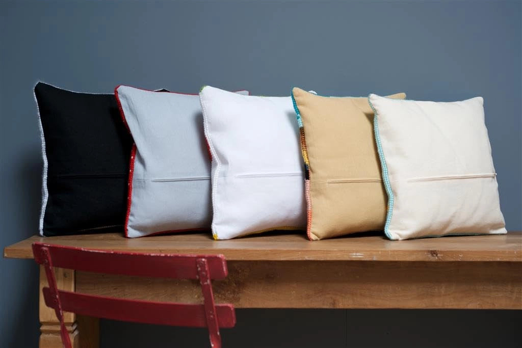 Cuscino, copricuscino 45x45 cm, 100% cotone, multicolore, 1 pezzo