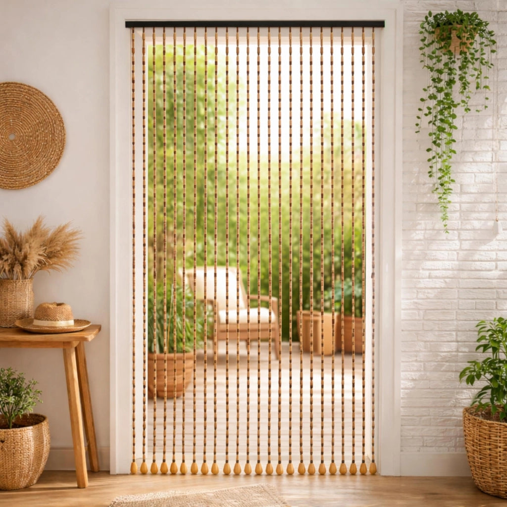 Tende decorative per porte, 175x90 cm, confezione da 2