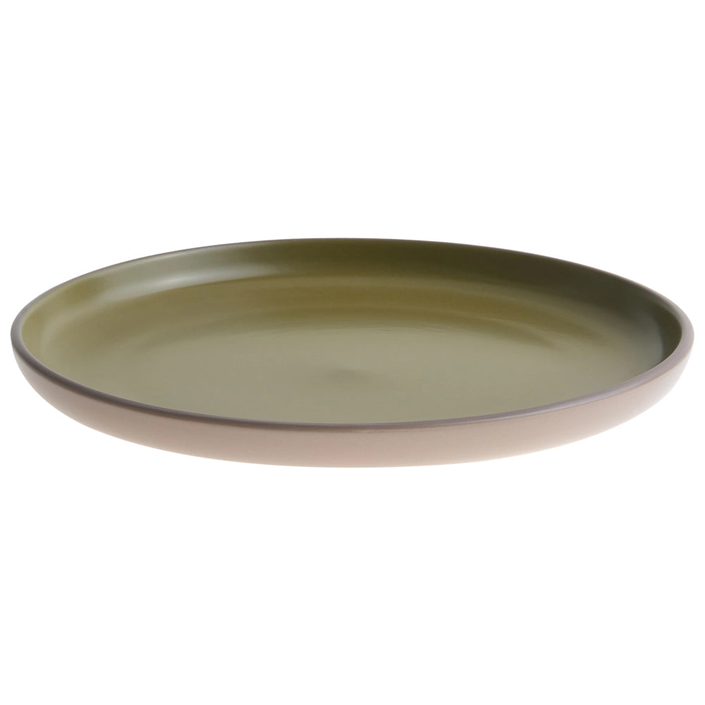 Servizio da tavola 16 pezzi in gres beige e blu elegante per cucina e sala da pranzo con finitura smaltata colorata per 4 persone
