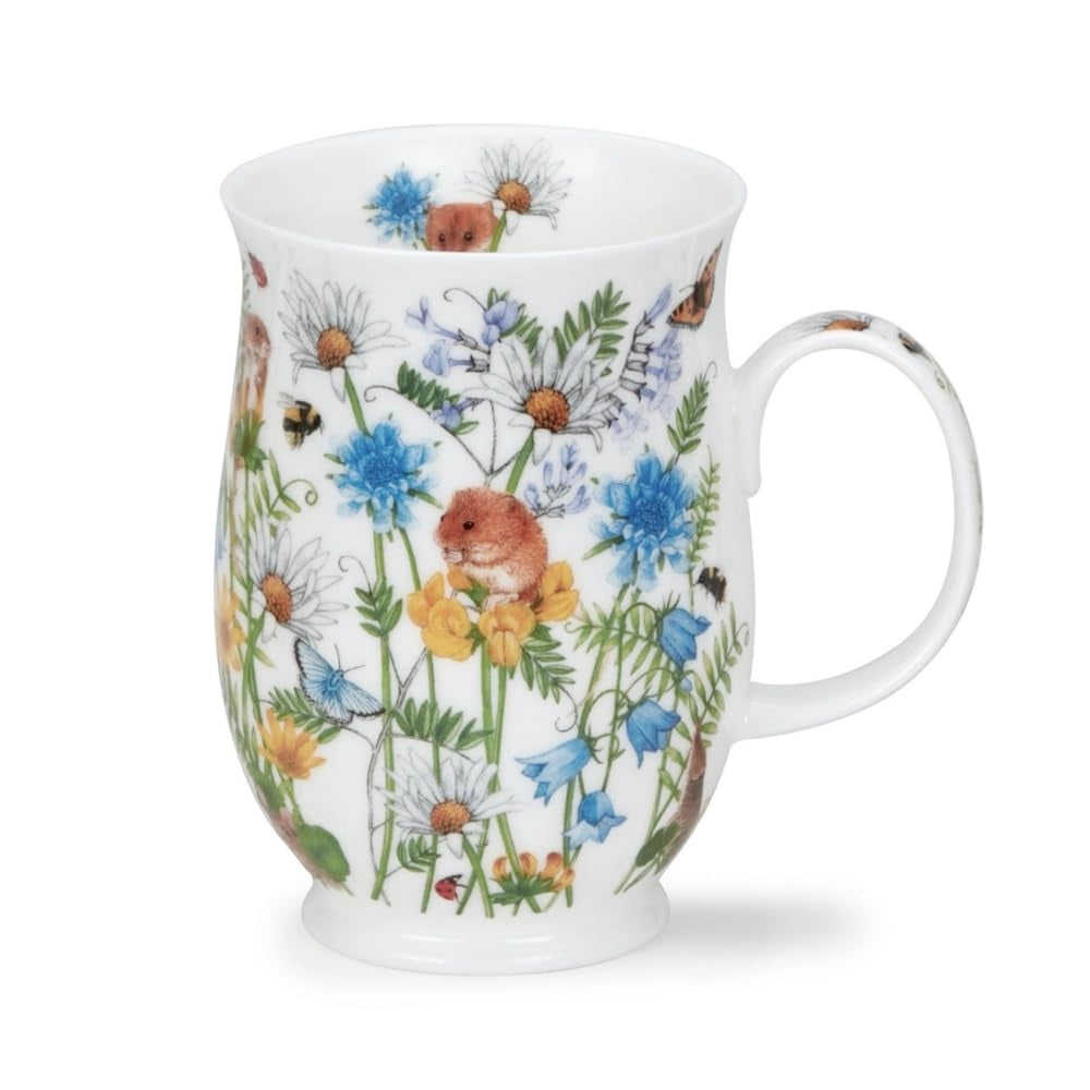 Tazza Feinbone-China da 0,31 litri, collezione Suffolk, tema "giardino nascosto", con motivi animali