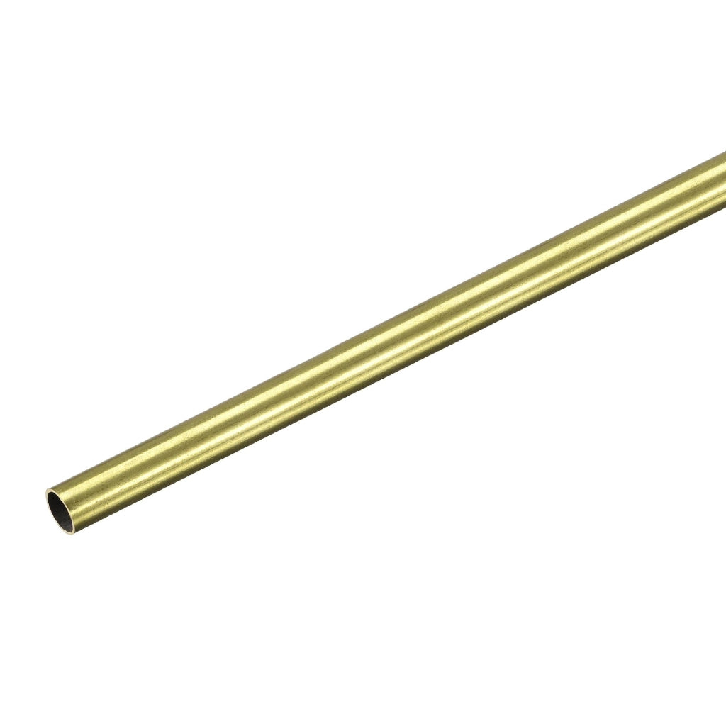 Tubo di ottone, sezione circolare, diametro esterno 4,5 mm, spessore della parete 0,25 mm, lunghezza 300 mm