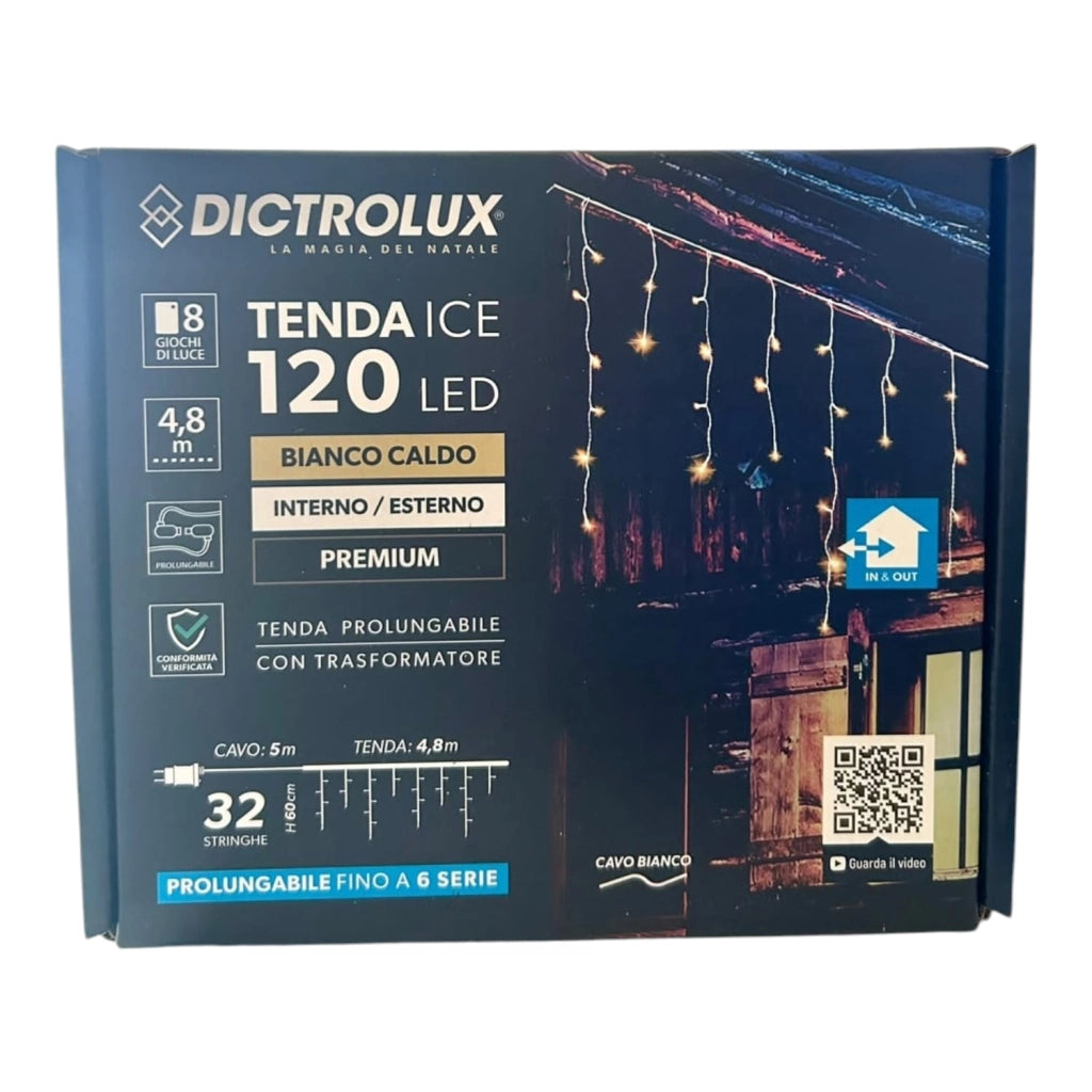 TENDA LUCI 120LED 4,8x0,6mt