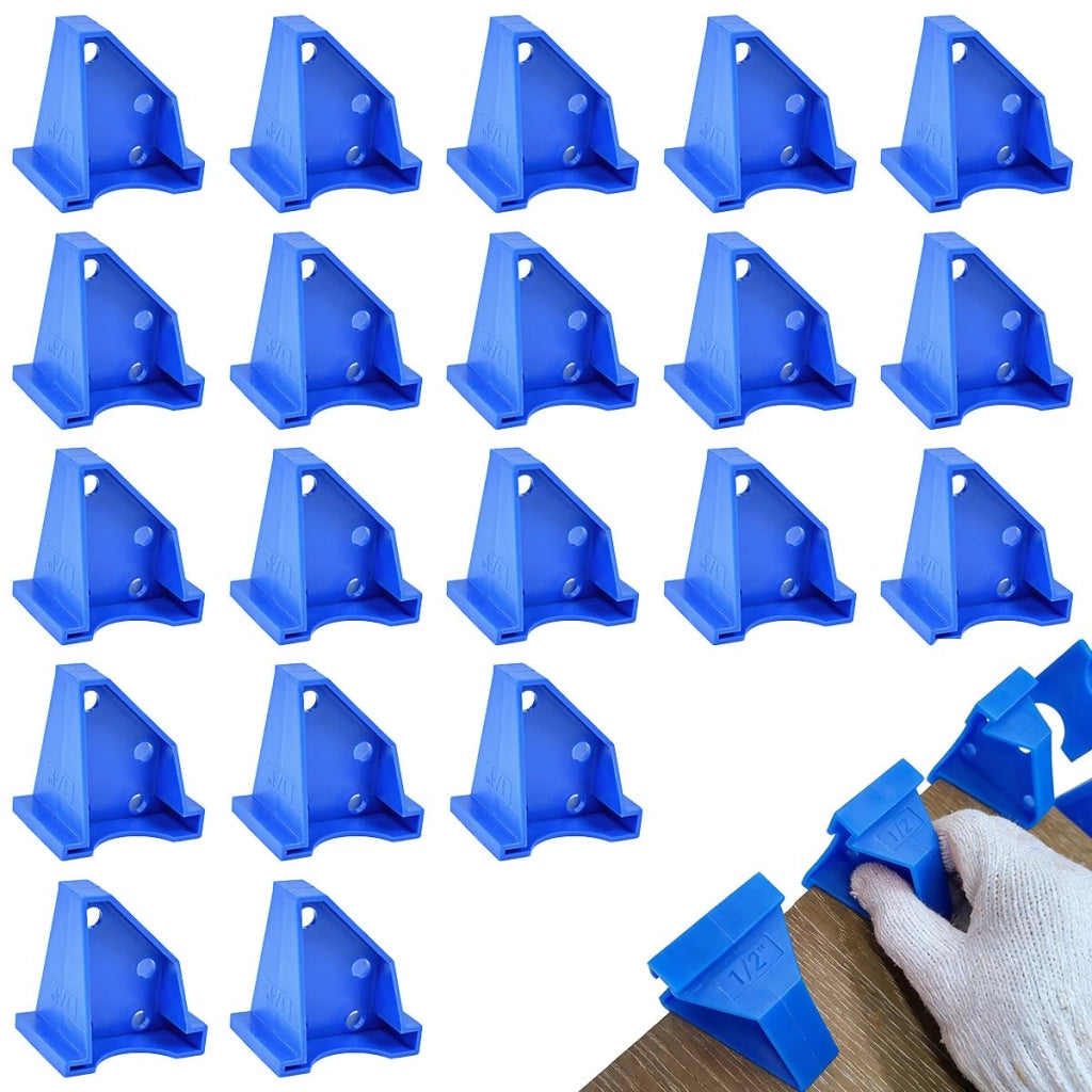 20 distanziatori per laminato, 7 e 13 mm, colore blu