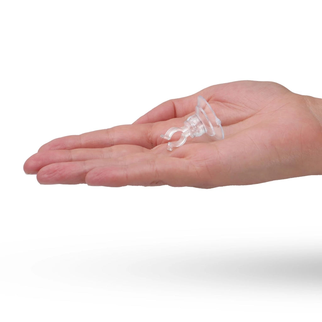 20 supporti per cavi con passacavo di diametro 3 cm, trasparenti
