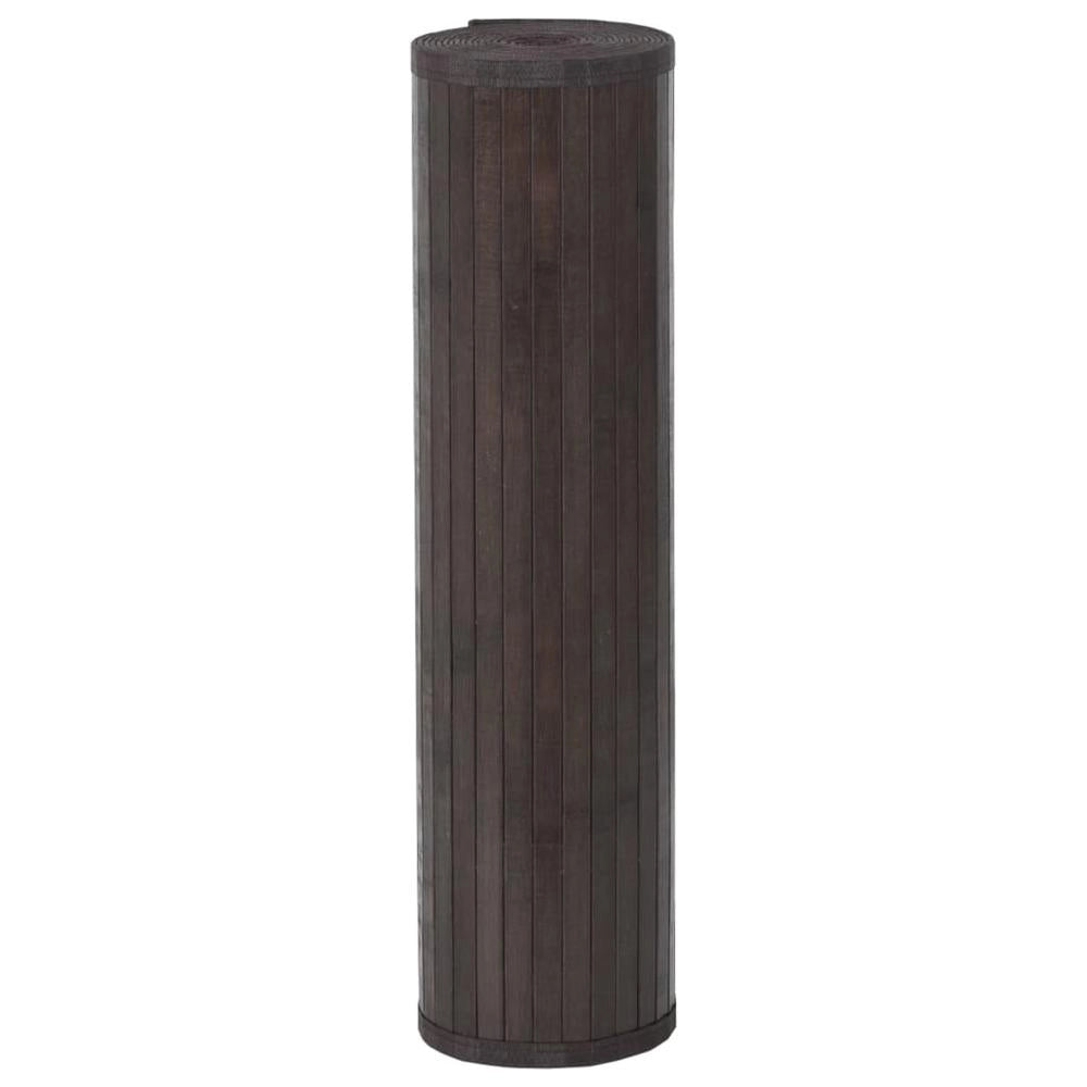 Tappeto Rettangolare Marrone Scuro 60x100 cm in Bambù