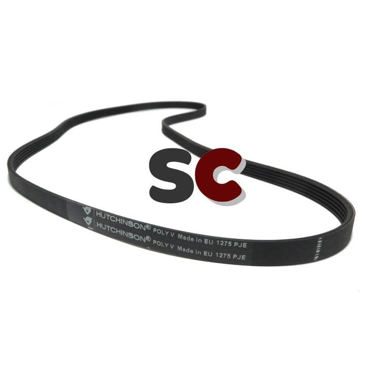 Cinghia per lavatrici, modello 1275 PJE, 1275 mm, cinghia a forma di J, elastica