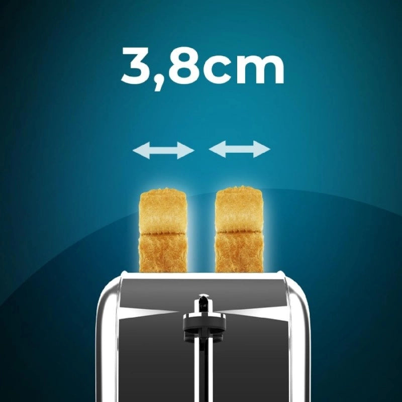 CECOTEC 04841 - Tostapane Toastin' time 1500 Inox Lite