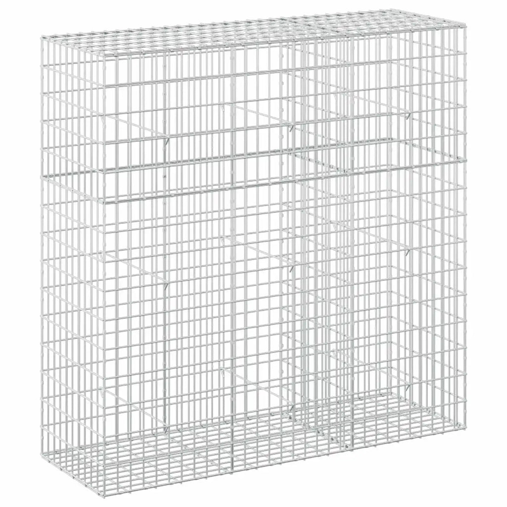 Gabione con Filo da 5 mm e Rete da 5x10 cm 150x50x150 cm 3464757