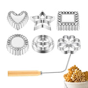 Set di 7 formine per biscotti, in alluminio, di diverse forme