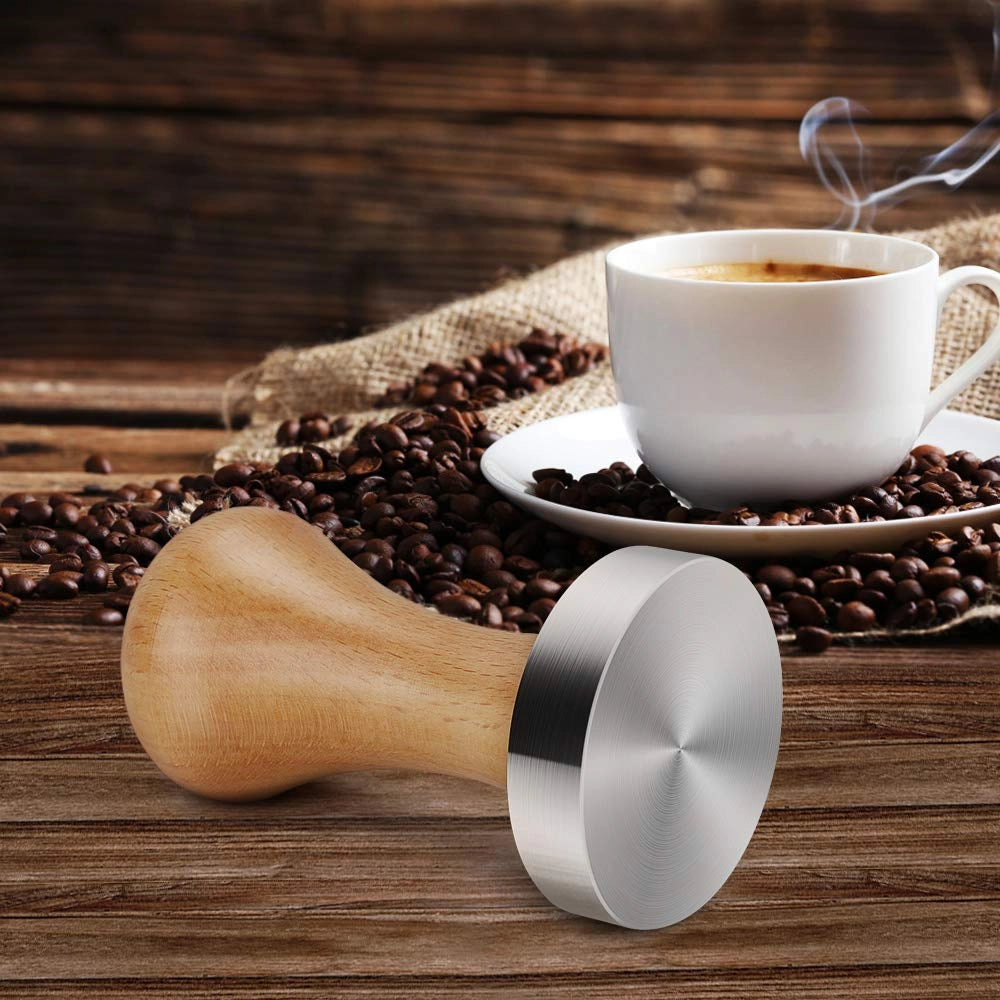 Pressa per espresso da 58 mm, in acciaio inossidabile, per baristi