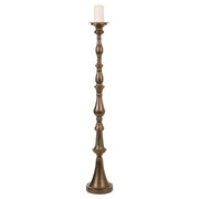 Candeliere in metallo placcato oro 15x15x895 cm