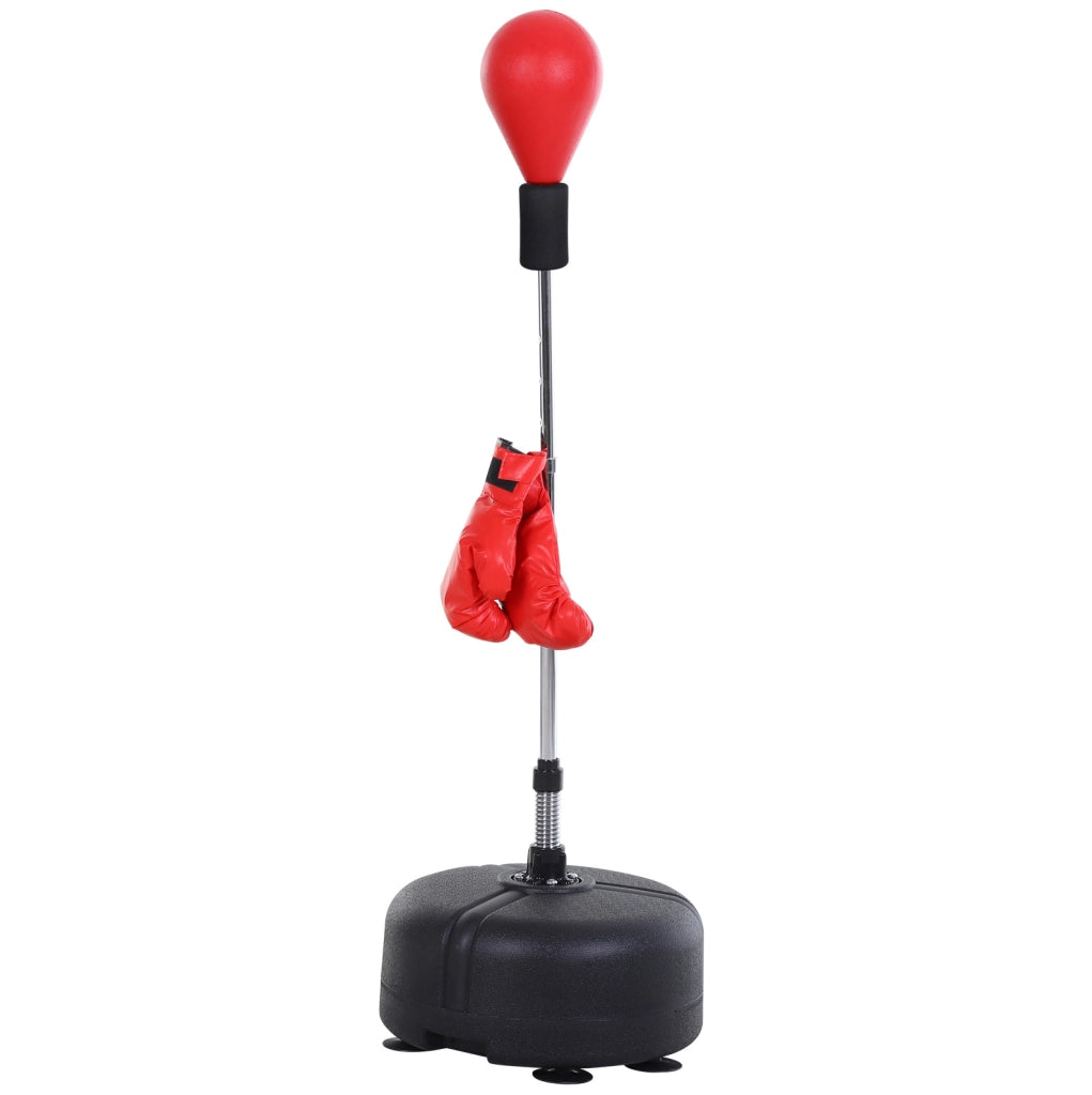 Punching ball da terra regolabile 136-154 cm, nero