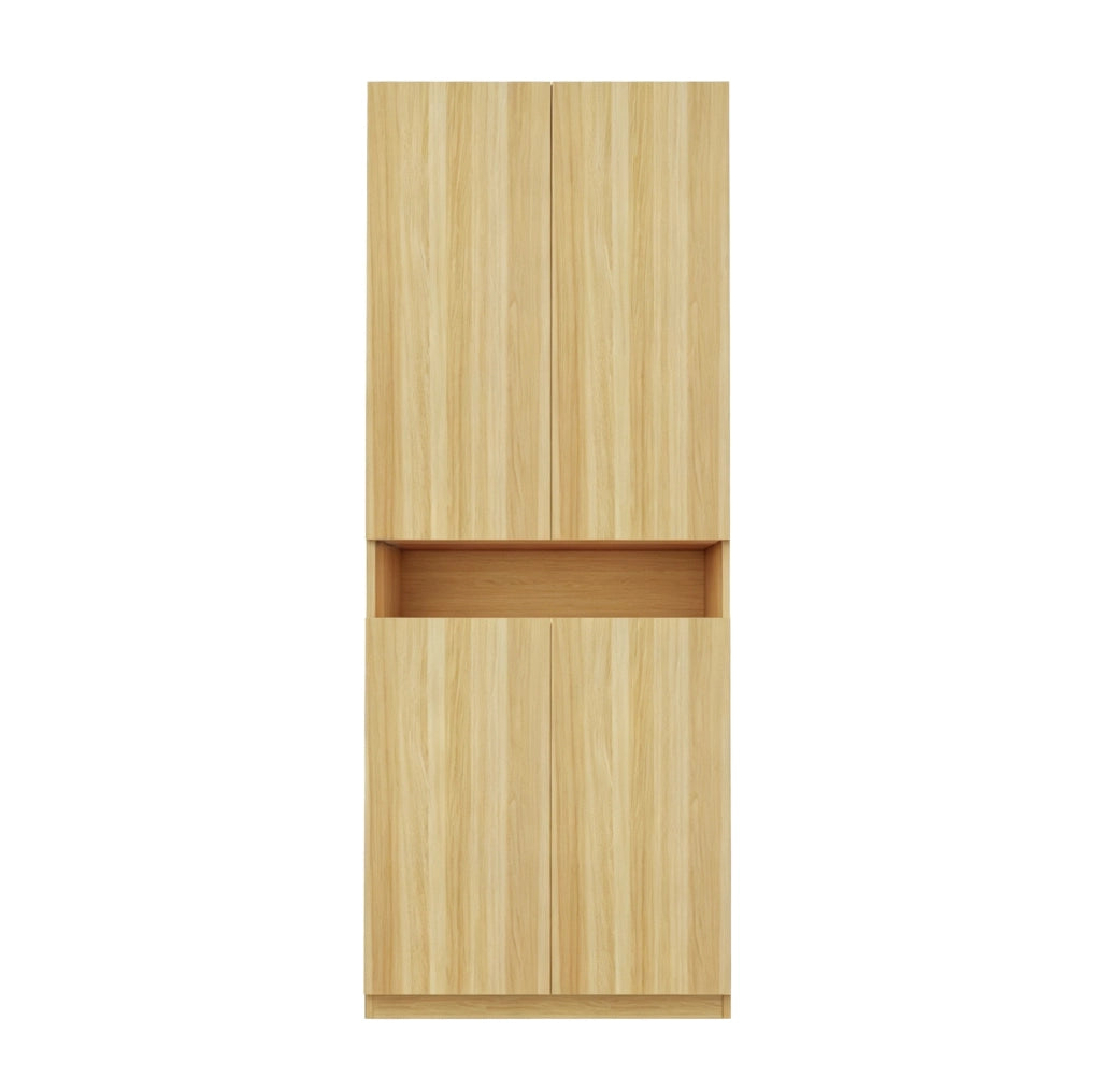 Armadio a due ante con vano illuminato a LED, 70 × 55 × 180 cm