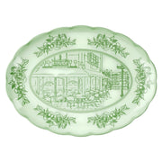 Vassoio ovale grande Josephine verde polvere