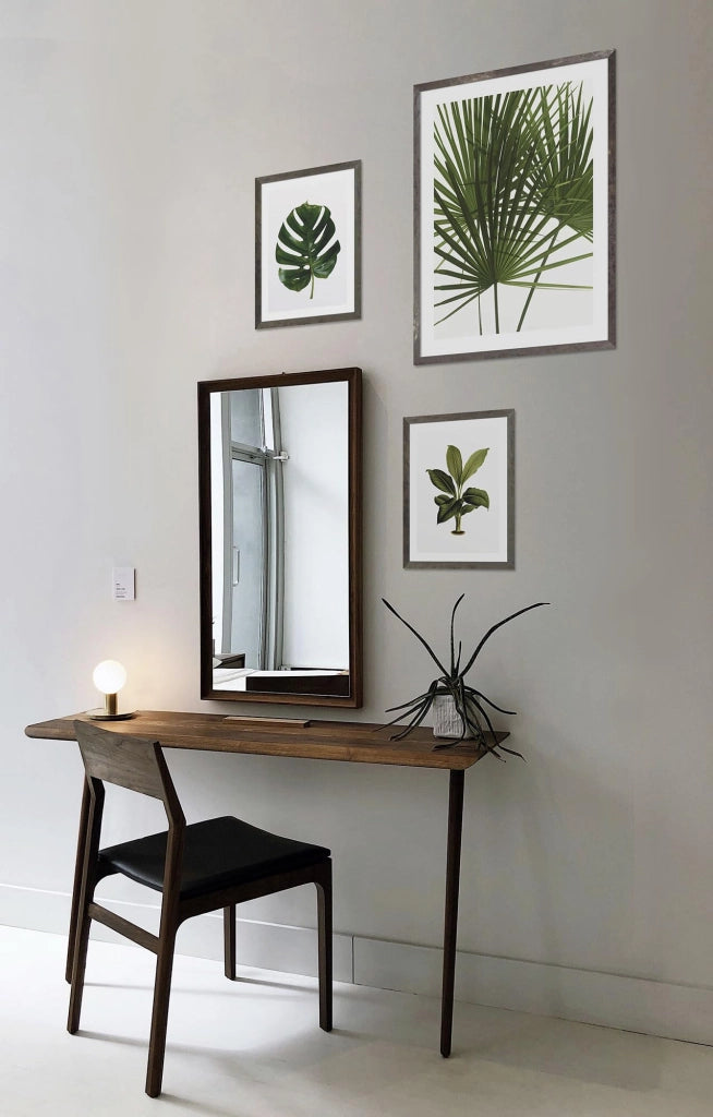 Cornice per foto 30x40 cm con poster "Elastica Leaf" – realizzata in legno massello