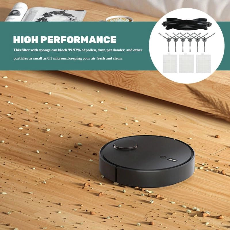 Set di 10 pezzi di ricambi per aspirapolvere robot, compatibile con i modelli Eufy L60/L50