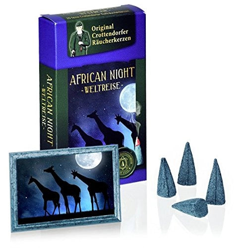 Candele profumate Originale Viaggio nel Mondo - African Night, 20 pezzi, Prodotto in Germania