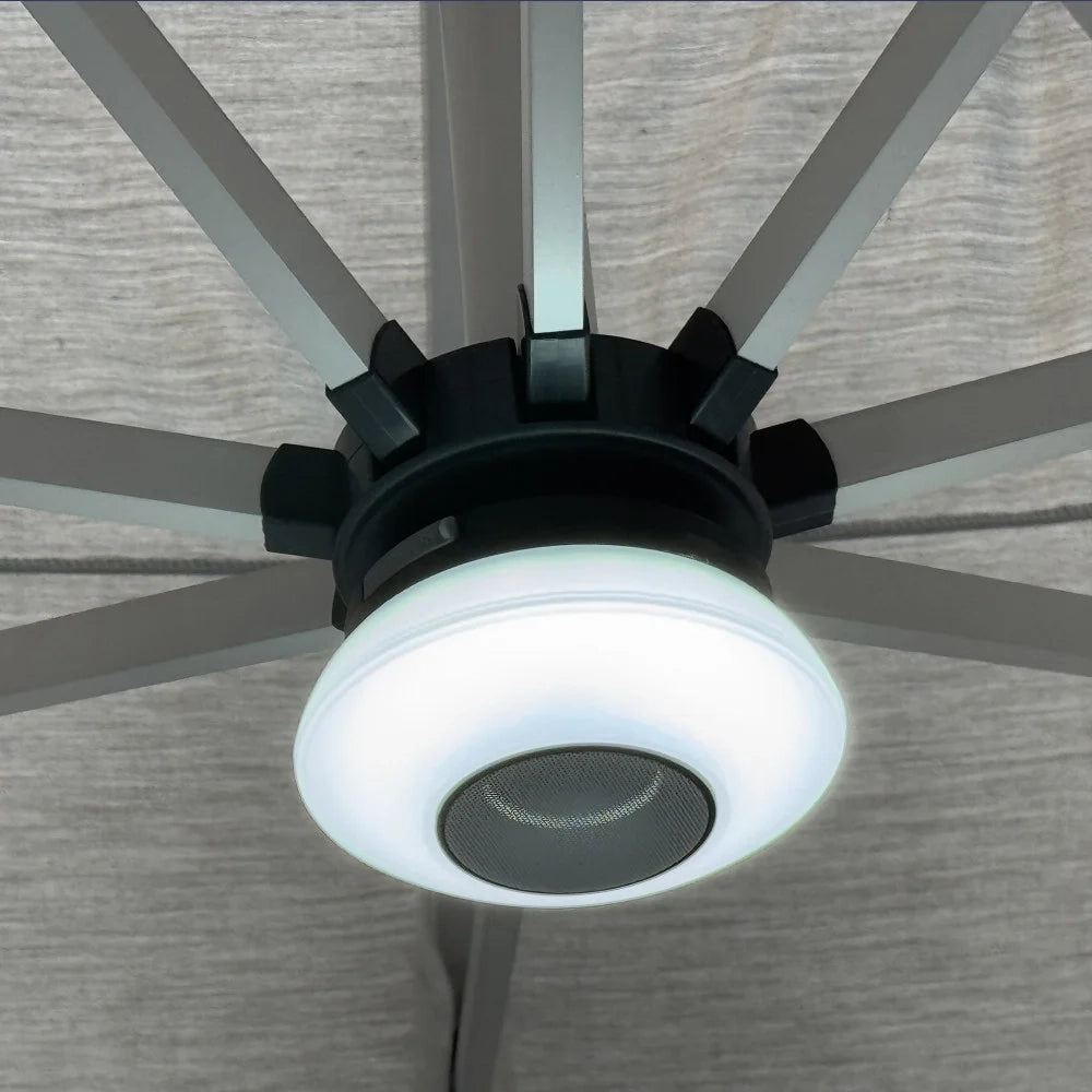 Modulo LED con Cassa Bluetooth per Ombrellone Piave Taupe