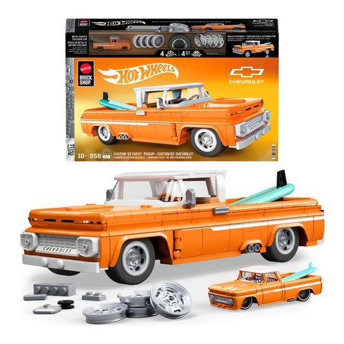 Set costruzioni mattel jft20 brick shop hot wheels elite chevrolette c