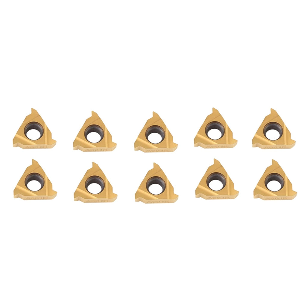 10 inserti di metallo duro per utensili da taglio CNC, modello 11IR, grado A60