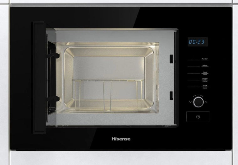 Hisense hb20mobx5g forno a microonde con grill, 20 l, 800 w, comandi touch, nero
