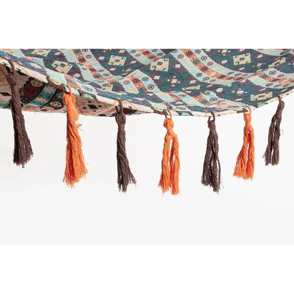 Amaca in Tessuto Poli-Cotone con Nappe Stile Etnico Marrone Beige Costa